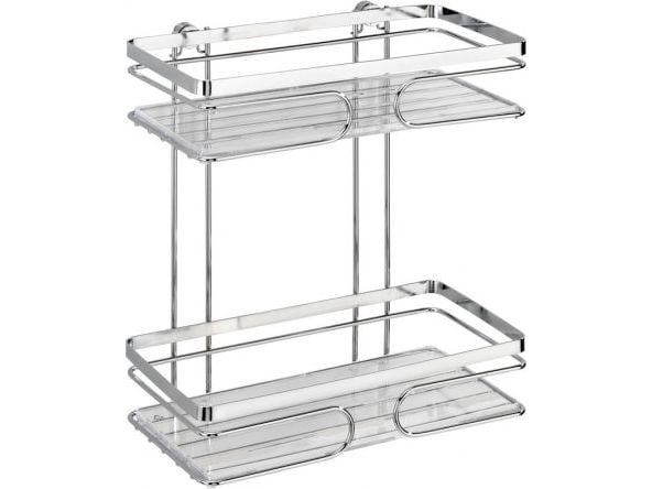 Wenko duschkorg väggställ Premium 24 x 27 x 13,5 cm krom silver