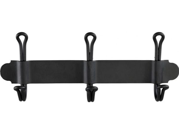 WENKO 22941100, Innendørs, Håndklekrok, Svart, Stål, 220 mm, 50 mm