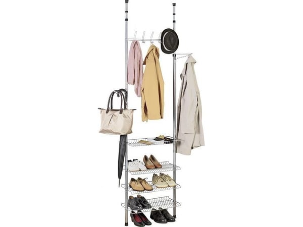 WENKO 6200060100, Metall, 5 kroker, Svart, Grå, Plastikk, Moderne, 610 mm