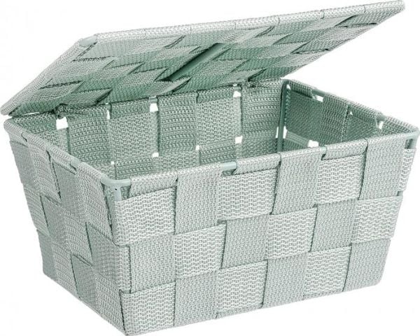 WENKO 22573100, Lager kurv, Grønn, Mynte, Rektangulær, Polyuretan (PU), Polyvinylklorid (PVC), Monokromatisk, Innendørs