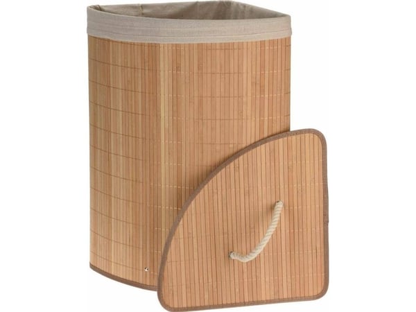 Vaskekurv Storage Solutions hjørne bambus brun