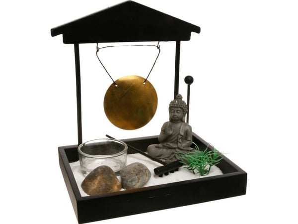 Atmosphera Zen Garden med Buddha-figur 12x15 cm