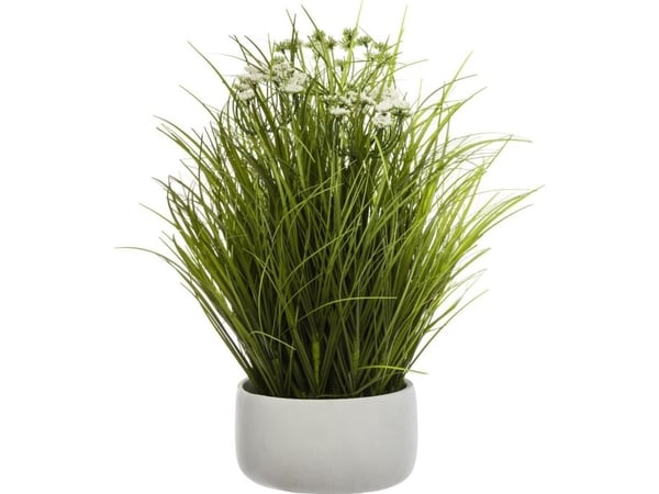 Atmosphera kunstig blomstrende gress i potte 46 cm