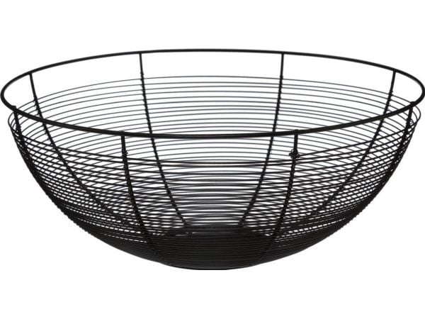 5five svart metallkurv 32 cm til frukt/grønnsaker (fat)
