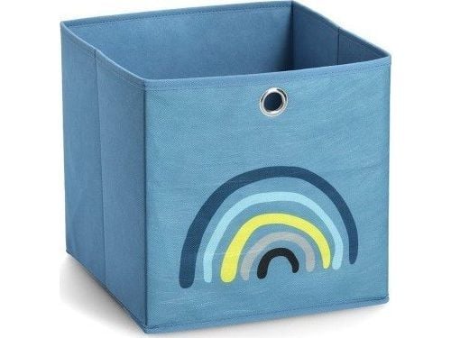 Zeller oppbevaringsboks “Blue Rainbow”, stoff, blå