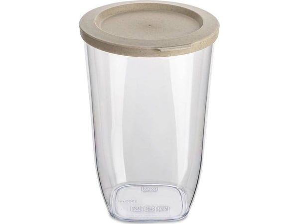 koziol Connect Dry M, Krukke, Rund, 1,5 l, Grå, Gjennomsiktig, 125 mm, 132 mm