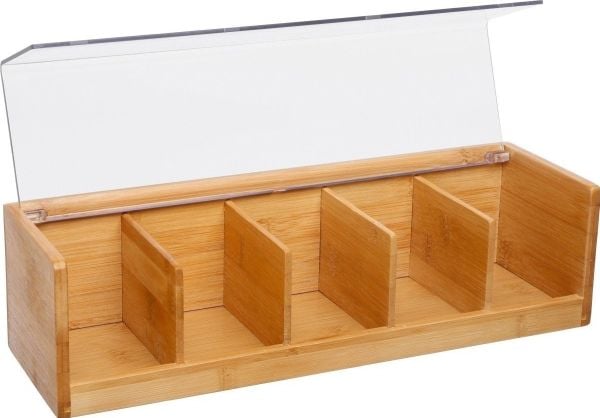 5five Simply Smart te-boks i bambus - 5 rom, bambus
