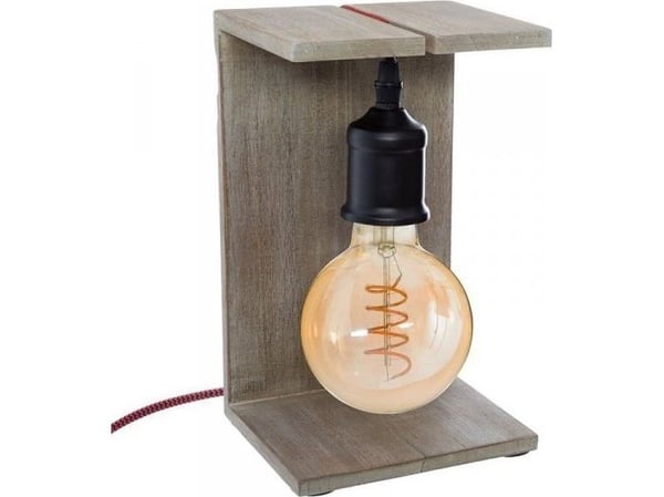 Atmosphera bordslampa i trä, brun, 220–240 V