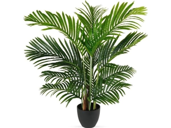 Dekorativ kunstig plante i potte areca-palme 95 cm