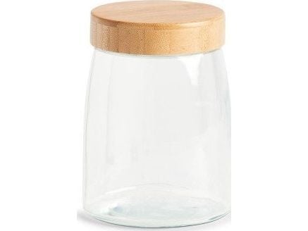 Zeller oppbevaringskrukke med bambuslokk, 1400 ml, Ø12,5x16,5 cm
