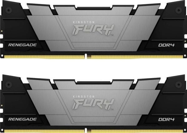 Kingston FURY Renegade - DDR4 - sett - 32 GB: 2 x 16 GB - DIMM 288-pin - 4000 MT/s / PC4-32000 - CL19 - 1.2 V - ikke-bufret - ikke-ECC - svart