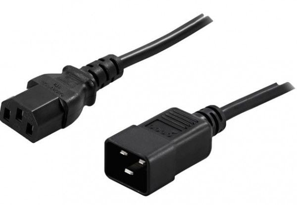 Natec virtajohdon jatkokaapeli IEC 320 C13- C20 1.8M Powerwalker Musta (91010041)