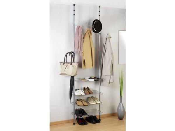 WENKO 6200060100, Metall, 5 kroker, Svart, Grå, Plastikk, Moderne, 610 mm