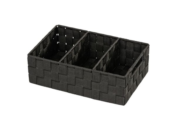 WENKO Adria, Förvaringslåda, Svart, Rektangulär, Plast, Polypropylen (PP), Monokromatiskt, 320 mm