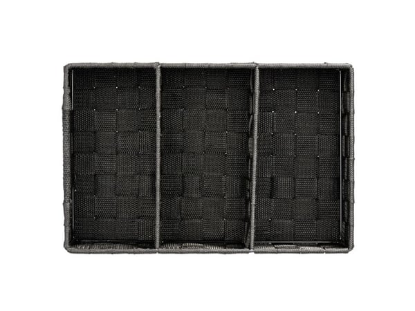 WENKO Adria, Oppbevaringsbrett, Sort, Rektangulær, Plast, Polypropylen (PP), Monokromatisk, 320 mm