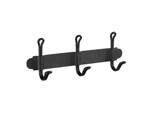 WENKO 22941100, Innendørs, Håndklekrok, Svart, Stål, 220 mm, 50 mm