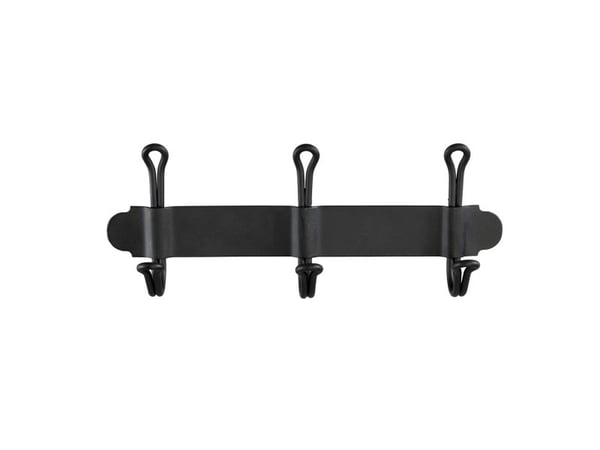 WENKO 22941100, Innendørs, Håndklekrok, Svart, Stål, 220 mm, 50 mm