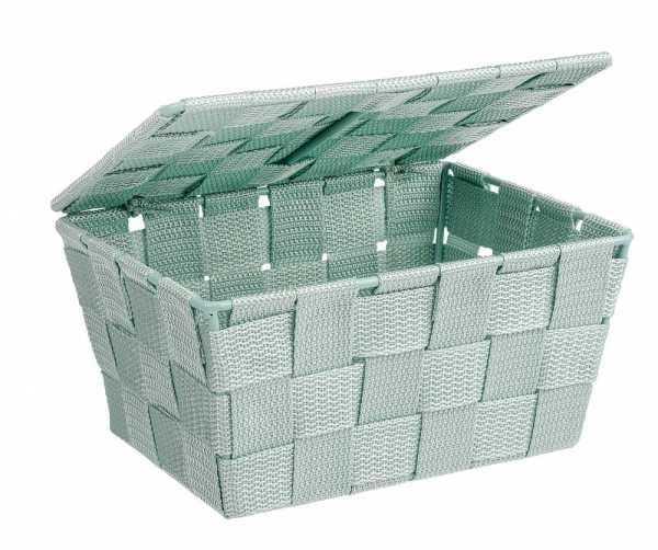 WENKO 22573100, Lager kurv, Grønn, Mynte, Rektangulær, Polyuretan (PU), Polyvinylklorid (PVC), Monokromatisk, Innendørs
