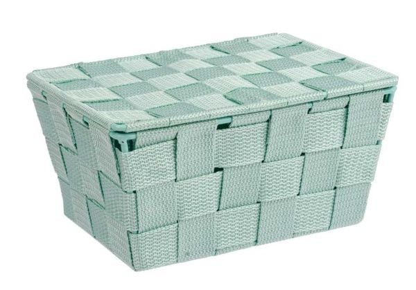 WENKO 22573100, Lager kurv, Grønn, Mynte, Rektangulær, Polyuretan (PU), Polyvinylklorid (PVC), Monokromatisk, Innendørs