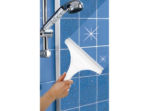 WENKO 3901010100, Dusjnal med ett blad, Hvit, Plast, 245 mm, 235 mm