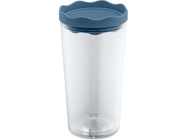 koziol 3069675, Krus, Rund, 1 l, Blå, Gjennomsiktig, Plastikk, 214 mm