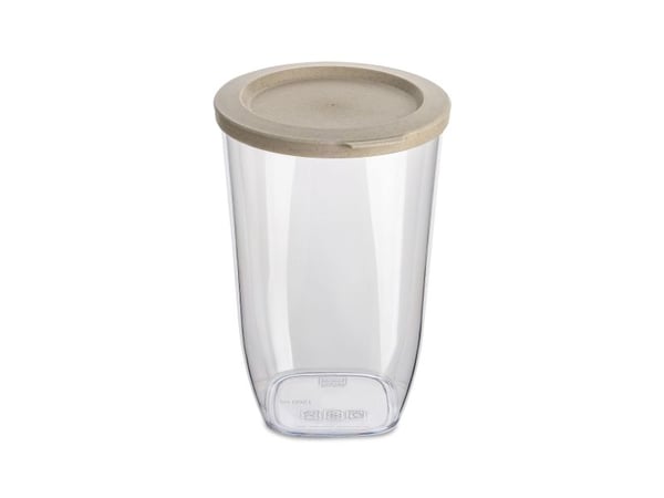 koziol Connect Dry M, Purkki, Pyöreä, 1,5 L, Harmaa, Läpinäkyvä, 125 mm, 132 mm