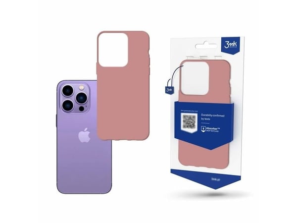 iPhone 14 Pro Max-deksel fra 3mk Matt Case-serien - rosa