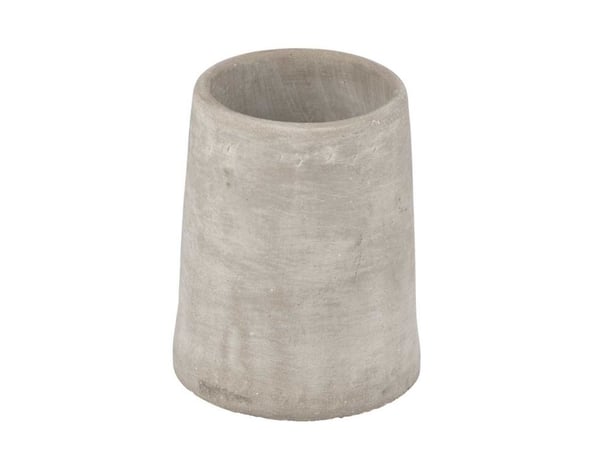 WENKO Villena, Frittstående tannbørsteholder, Sement, Grå, 74 mm, 74 mm, 95 mm
