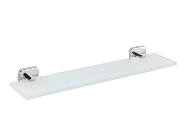 WENKO 24254100, Flytende hylle, Veggmontert, Glass, Gjennomsiktig, Universell, 1 hyller