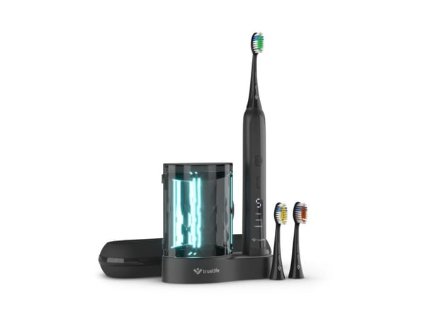 TrueLife TLSBCB, Voksen, Sonik tannbørste, Grundig rens, Massasje, Whitening, 80000 bevegelser per minutt, Sort, 2 min