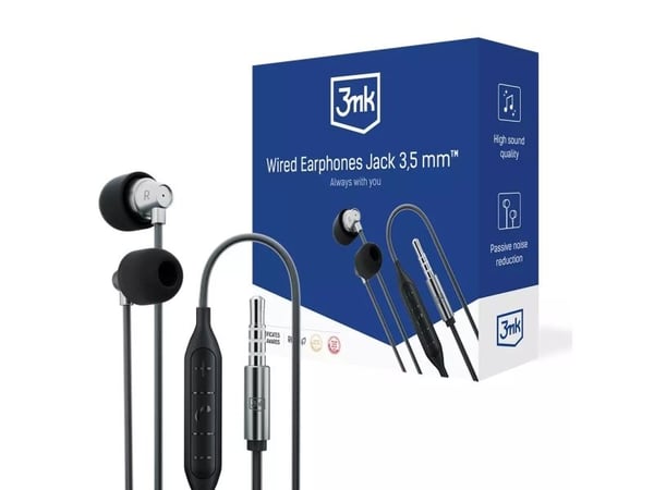3MK Langalliset kuulokkeet Jack 3,5 mm