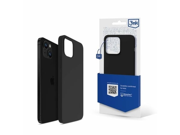3MK Silicone Case, iPhone 14 Plus, Svart