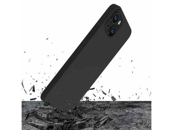 3MK Silicone Case, iPhone 14 Plus, Svart