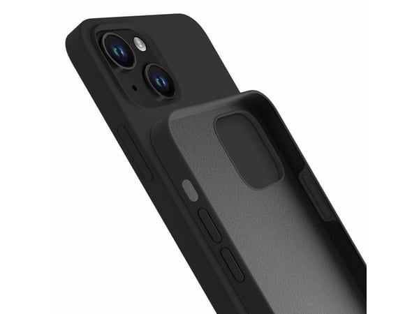 3MK Silicone Case, iPhone 14 Plus, Svart