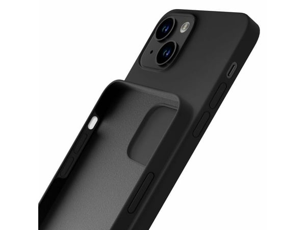 3MK Silicone Case, iPhone 14 Plus, Svart