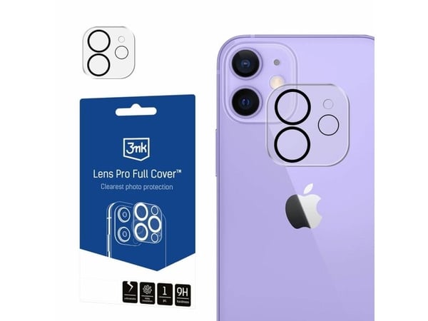 3MK Lens Pro Full Cover, iPhone 11/12 mini, 1 kpl