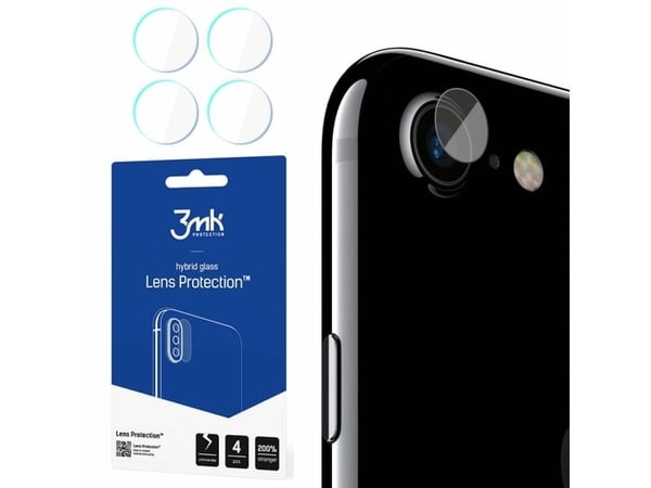 3MK 3MK FlexibleGlass Lens iPhone 7/8 Hybridglass for kameralinse 4stk