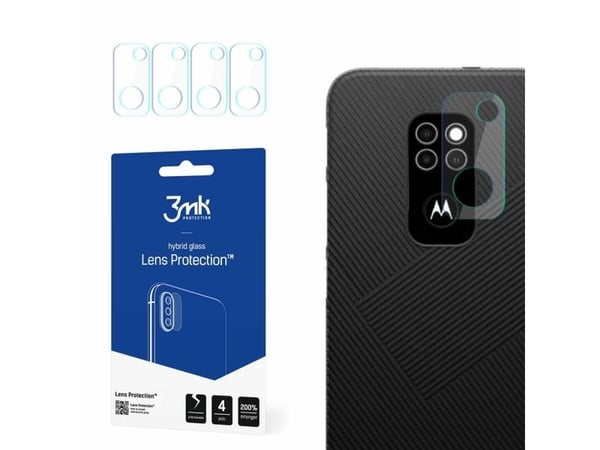 3MK hybridglass for kameralinse 3MK objektivbeskyttelse Motorola Defy 2021 [4 PACK]