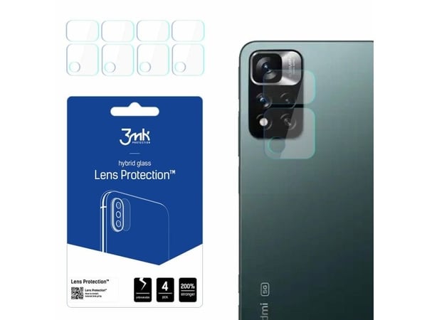 3MK 3MK Lens Protect Xiaomi Redmi Note 11 Pro+ 5G kameralinsebeskyttelse 4 stk.