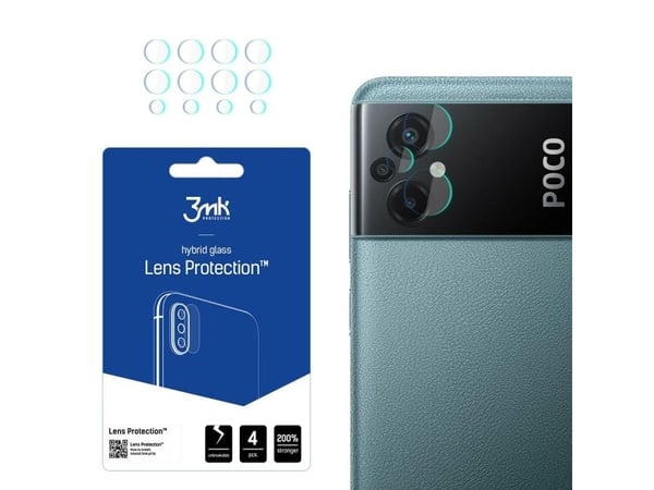 3MK Hybridglass for kameralinse 3MK Lens Protect Xiaomi Poco M5 [4 PACK]