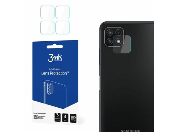 3MK Hybrid glass for kameralinse 3MK Lens Protection Samsung Galaxy A22 5G [4 PACK]