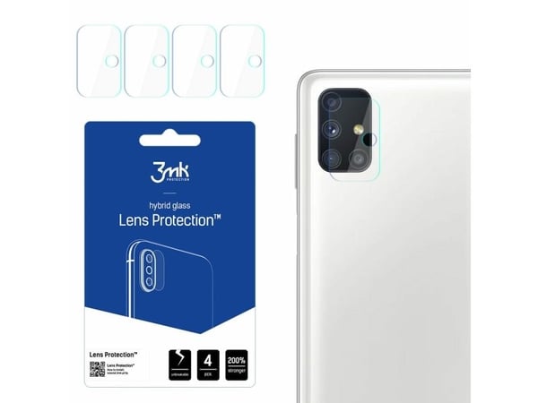 Hybridglass for kameralinse 4stk 3MK FlexibleGlass Lens for Galaxy M51