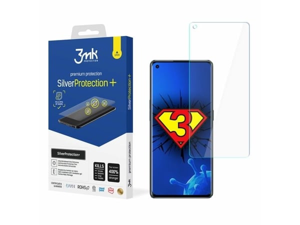3MK 3MK Silver Protect+ Oppo Reno 6 Pro+ 5G PENM00 Märkäasennus Antimikrobinen kalvo