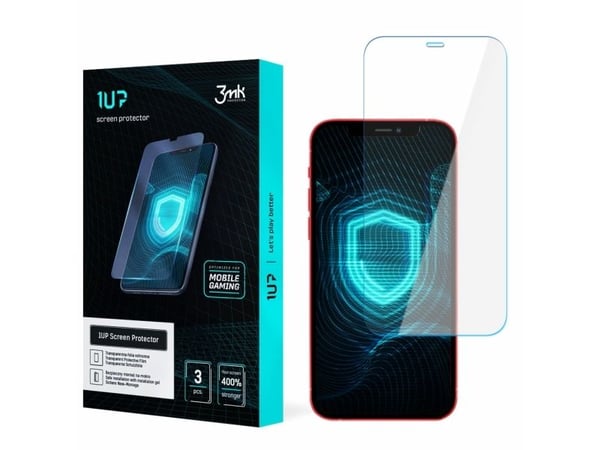 LCD-suoja 3mk 1UP Apple iPhone 12/12 Pro musta