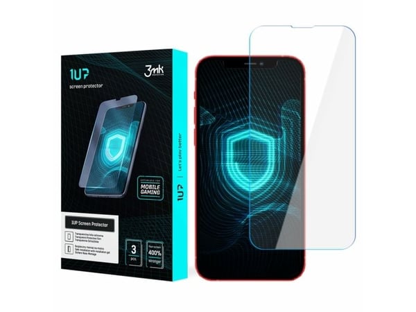 LCD beskyttelsesglass 3MK 1UP Apple iPhone 13/13 Pro svart