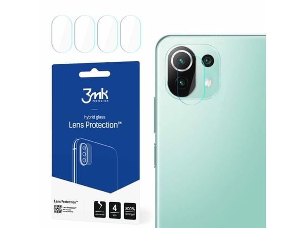 3MK Hybridilasi kameran linssille 3MK Lens Protection Xiaomi Mi 11 Lite 5G [4 PACK]