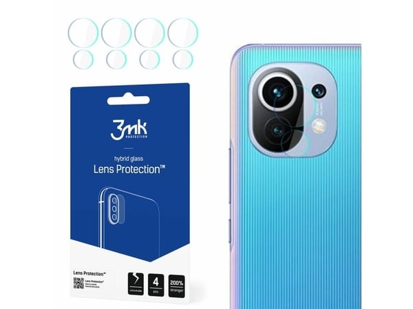 3MK 3MK Lens Protect Xiaomi Mi 11 5G Kameralinsebeskyttelse 4stk