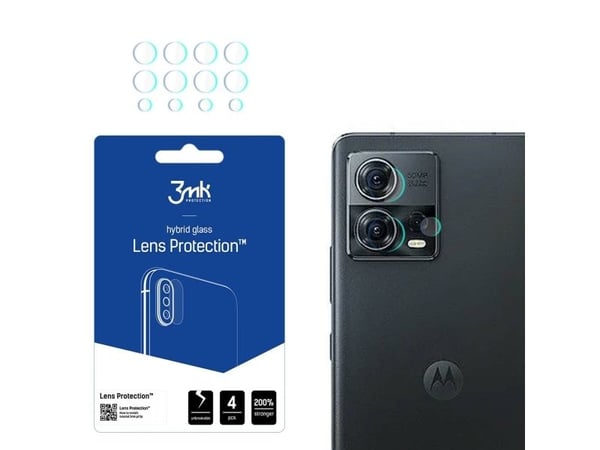 3MK Hybrid Glass for kameralinse 3MK Lens Protect Motorola Edge 30 Fusion [4 PACK]