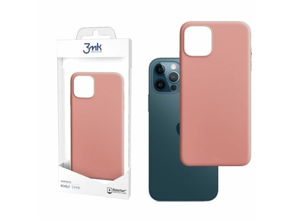 Mobil bakdeksel 3MK iPhone 12/12 Pro matt, rosa