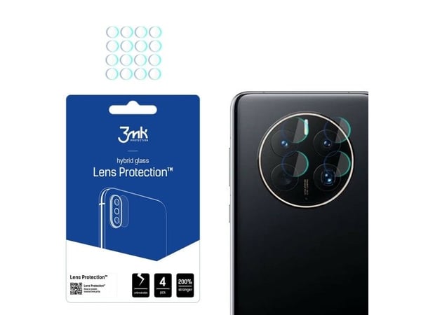 3MK Hybridilasi kameran linssille 3MK Lens Protect Huawei Mate 50 Pro [4 PACK]